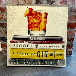Old-Fashioned/Bourbon/Whiskey, bar wall artwork/wall hanging